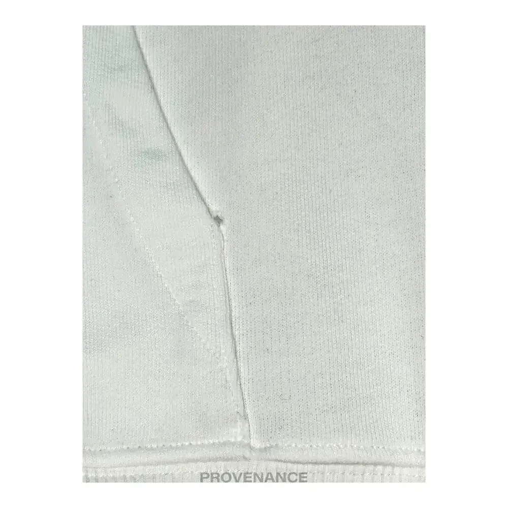 🔴  Saint Laurent Paris SLP Logo Hoodie - White